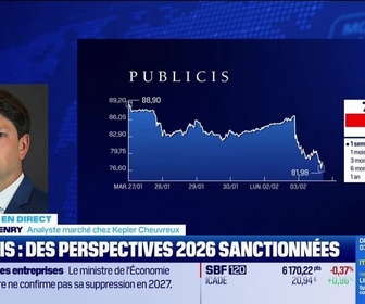 Replay BFM Bourse - Publicis chute, sa stratégie IA ne convainc toujours pas - 03/02