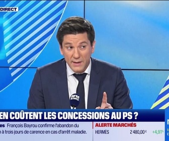 Replay Good Morning Business - L'Edito de Raphaël Legendre : Combien coûtent les concessions au PS ? - 17/01