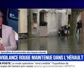 Replay BFM Grand Soir - Crues : vigilance rouge maintenue dans l'Hérault - 23/12