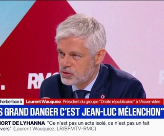 Replay Face à Face - Le plus grand danger politique pour la République, c'est Jean-Luc Mélenchon, soutient Laurent Wauquiez