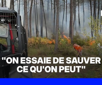Replay ROBIN DE BFM - Ces habitants de Gironde aident les pompiers à combattre le feu