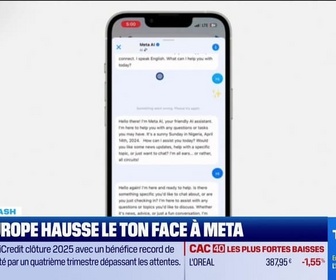 Replay Tech & Co, la quotidienne - Le Tech Flash : IA, l'Europe hausse le ton face à Meta, par Léa Benaim - 09/02