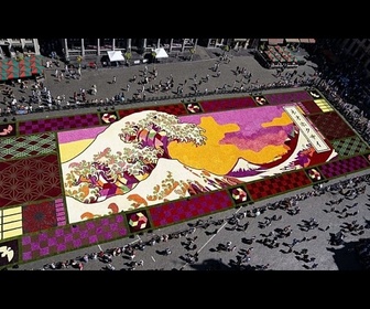 Replay La Grand-Place de Bruxelles devient un immense tapis de fleurs inspiré du Japon