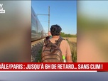 Replay BFM Première - On ne respirait plus: deux TGV Bâle/Paris accusent plusieurs heures de retard sans climatisation