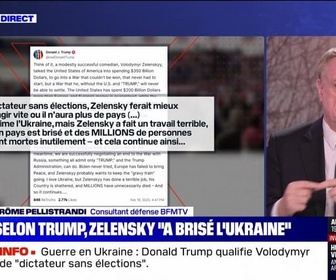 Replay BFM Story - Story 2 : Zelensky, dictateur sans élections, selon Trump - 19/02