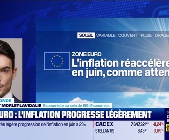 Replay BFM Bourse - L'éco du monde : Zone euro, l'inflation accélère légèrement en juin, à 2% sur un an - 01/07