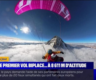 Replay L'image du jour : Le premier vol biplace... à 8 611 mètres d'altitude - 17/09