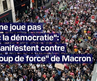 Replay ROBIN DE BFM - Avec les manifestants à Paris contre le coup de force d'Emmanuel Macron