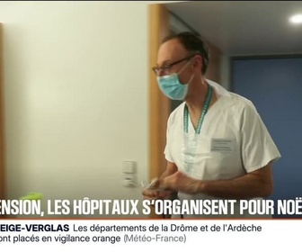 Replay BFM Première - Grippe: sous tension, les hôpitaux s'organisent pour Noël