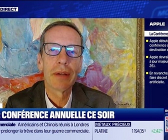 Replay BFM Bourse - USA Today : Apple ouvre sa Conférence Développeurs, alors que le titre perd 18% cette année, par John Plassard - 09/06