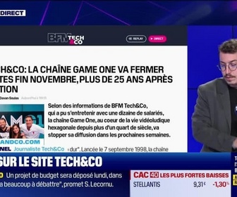 Replay Tech & Co, la quotidienne - À lire sur le site Tech&Co : InfoTech&Co, la chaîne Game One va fermer ses portes fin novembre, plus de 25 ans après sa création, par Sylvain Trinel - 08/10