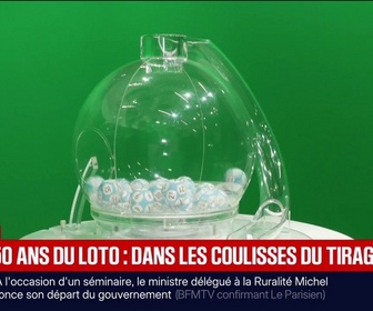 Replay BFM Première - 50 ans du Loto: studios, objets iconiques...Dans les coulisses du tirage