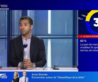 Replay BFM Bourse - La Data Room : 62% = la part de marché des modèles IA open source en termes de tokens - 24/08