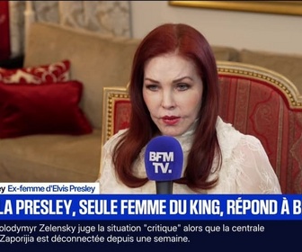 Replay BFM Première - Priscilla Presley, seule femme du king, répond à BFMTV - 01/10