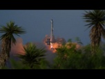Replay Lancement réussi de la fusée Starship d'Elon Musk après neuf tentatives infructueuses