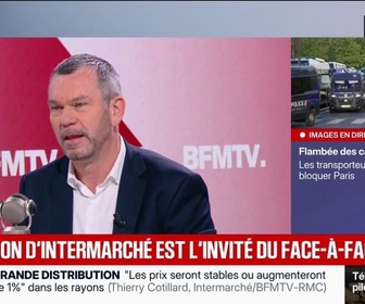 Replay Face à Face - Thierry Cotillard, président du groupement Les Mousquetaires, annonce des baisses de prix sur 1.500 produits