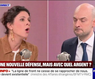 Replay Face à Face - Défense européenne: Nous voulons produire et acheter en Europe, affirme le ministre des Affaires étrangères Jean-Noël Barrot