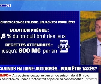 Replay La chronique éco - Une légalisation des casinos en ligne permettrait 800 millions d'euros de recettes supplémentaires pour l'État