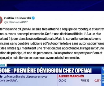 Replay Tech & Co, la quotidienne - Le Tech Flash : Pentagone : première démission chez OpenAI par Léa Benaim - 09/03