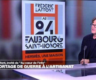 Replay Les invités du jour - Frédéric Laffont : Derrière le geste, derrière l'objet il y a quelque chose de l'humain