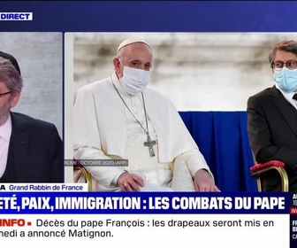 Replay BFM Story - Story 2 : Pauvreté, paix, immigration, les combats du Pape François - 22/04