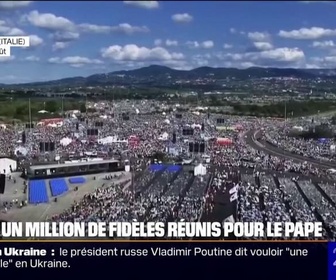 Replay 20H BFM - À Rome, un million de fidèles réunis pour le jubilé des jeunes avec le pape Léon XIV