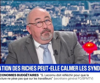 Replay BFM Première - BFM éco : La taxation des riches peut-elle calmer les syndicats ? - 24/09