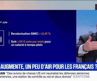 Replay BFM Première - Inflation: environ 34 euros net de plus par mois pour un salarié payé au Smic