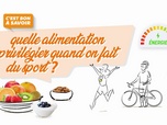 Replay C'est bon à savoir - Quelle alimentation quand on fait du sport ?