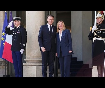 Replay Giorgia Meloni reçoit Emmanuel Macron à Rome : l'Ukraine au cœur des discussions