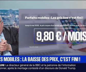 Replay BFM Première - BFM Conso : Forfaits mobiles, la baisse des prix, c'est fini ! - 10/11