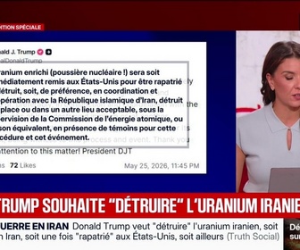 Replay BFM Grand Soir - Trump souhaite détruire l'uranium iranien - 25/05
