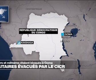 Replay Journal de l'Afrique - RD Congo : plus de 1300 policiers et militaires bloqués à Goma évacués vers Kinshasa par le CICR