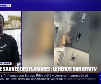 Replay 20H BFM - Je n'ai pas hésité [...] ils étaient en situation de détresse: Fousseynou Cissé raconte comment il a sauvé une famille de six personnes d'un incendie dans le 18e arrondissement de Paris