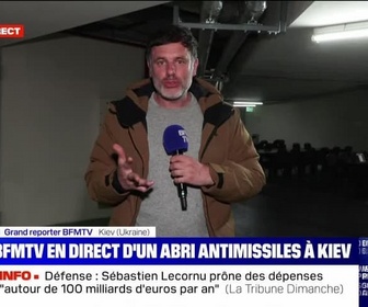 Replay Week-end soir - BFMTV en direct d'un abri antimissiles à Kiev - 08/03