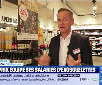 Replay Good Morning Business - Morning Retail : Monoprix équipe ses salariés d'exosquelettes, par Eva Jacquot - 23/10