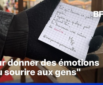 Replay ROBIN DE BFM - Thomas, SDF, redonne le sourire avec des mots distribués dans les rues d'Angers