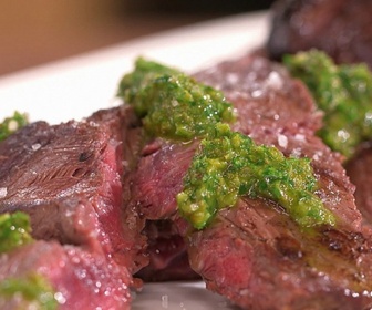 Replay Petits plats en équilibre - Onglet de boeuf sauce chimichurri