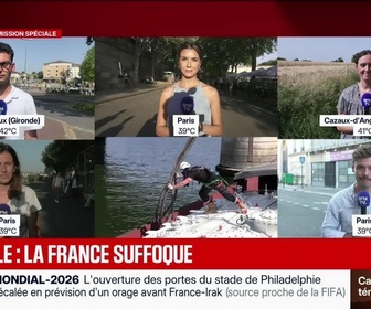 Replay BFM Grand Soir - Canicule : la France suffoque - 22/06