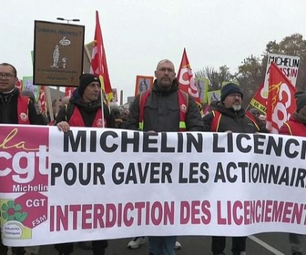 Replay Michelin : les salariés manifestent à Clermont-Ferrand