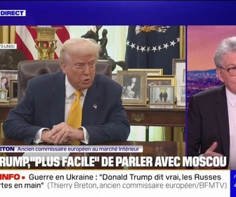 Replay 20H BFM - Guerre en Ukraine: Ce sont les Russes qui ont les cartes en main, il suffit qu'ils arrêtent cette guerre d'agression, déclare Thierry Breton